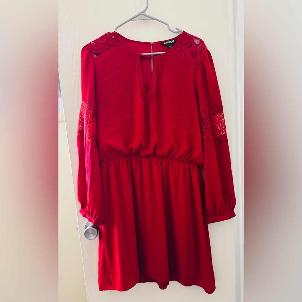 Express Short Red Dress